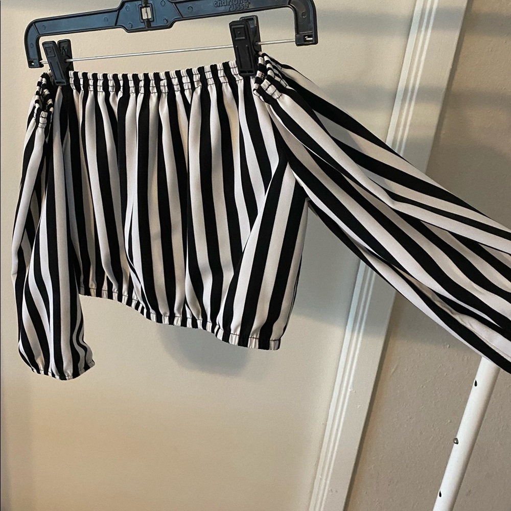 Off the shoulder crop top